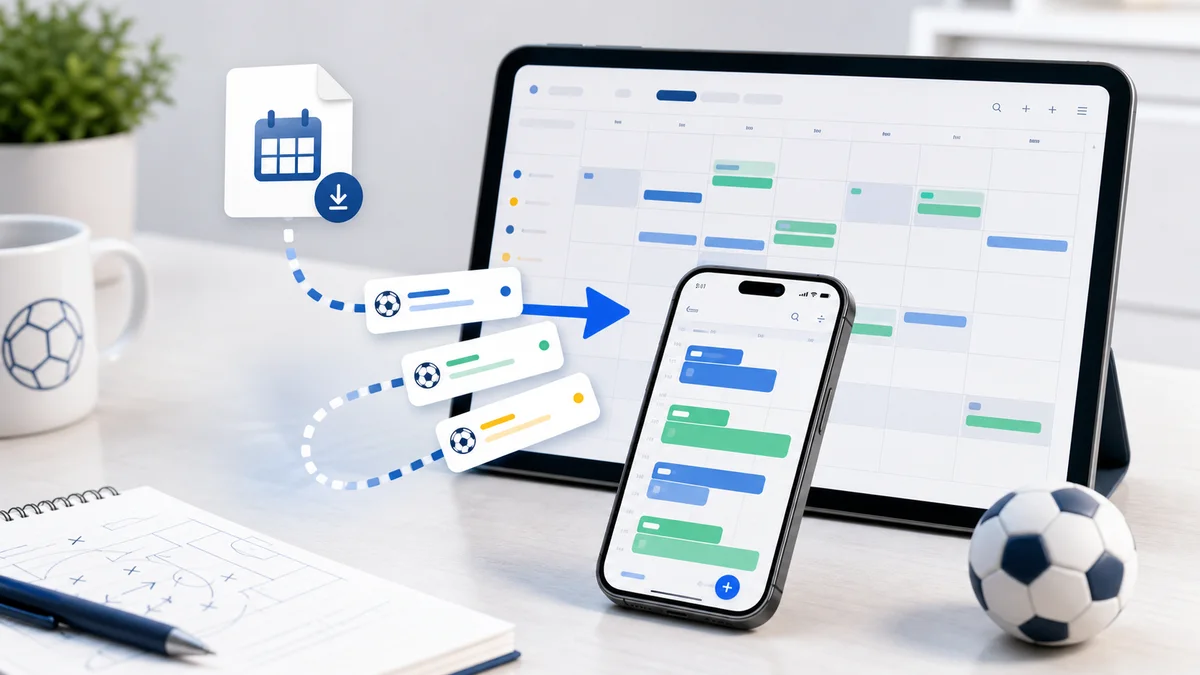Calendar export preview