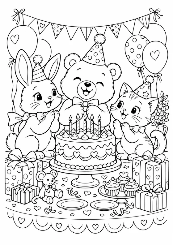 Fiesta de cumpleaños de animales