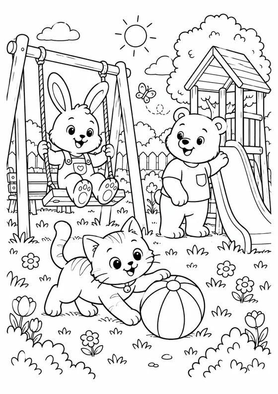 Parque de juegos de animales