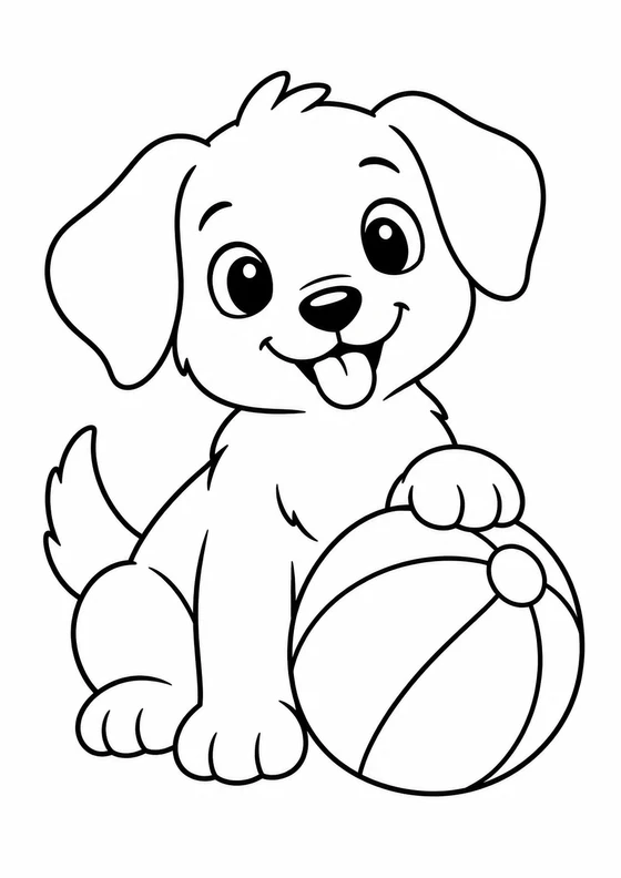 Cachorro con pelota