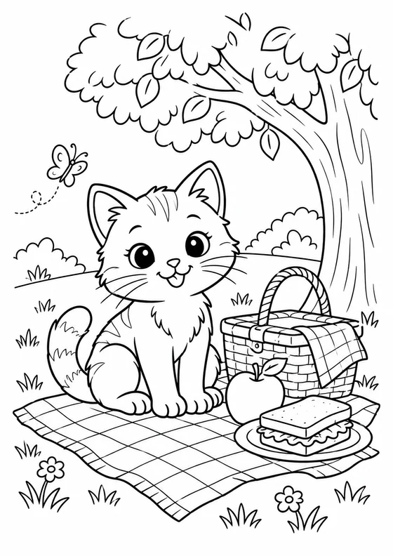 Pícnic del gatito