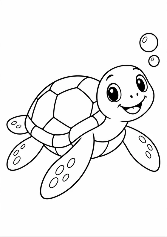 Pequeña tortuga marina