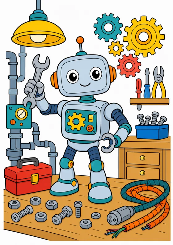 Colored reference example for Friendly Robot Workshop